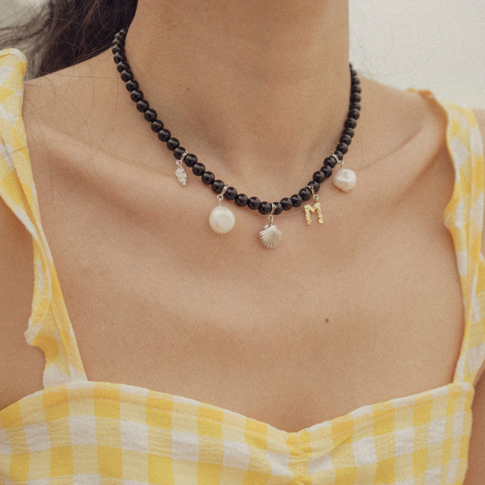 Groovy summer necklace (Black)