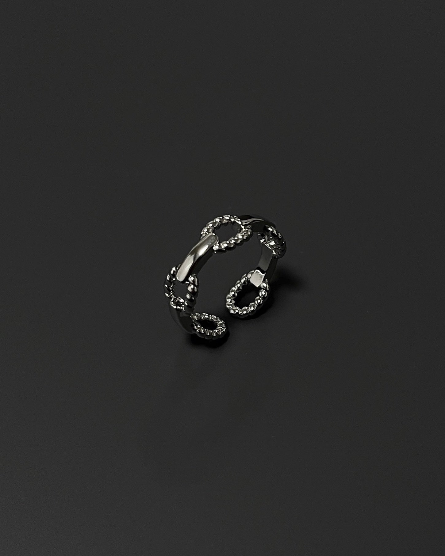 tangle chain ring (925silver)