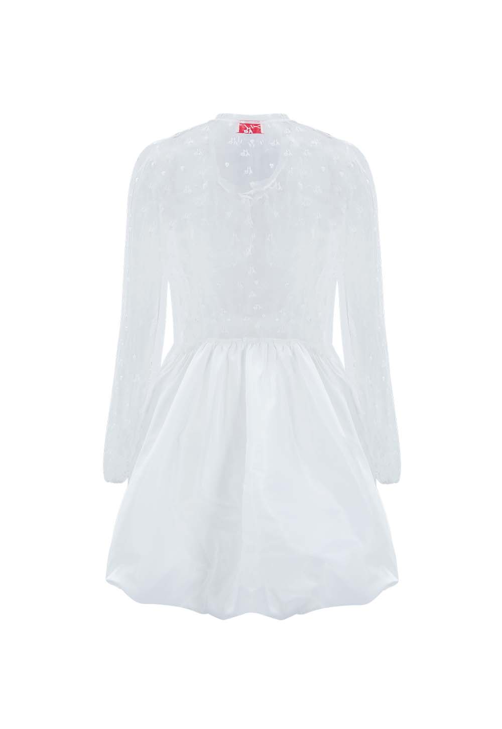 CLOUD TULLE DRESS _WHITE