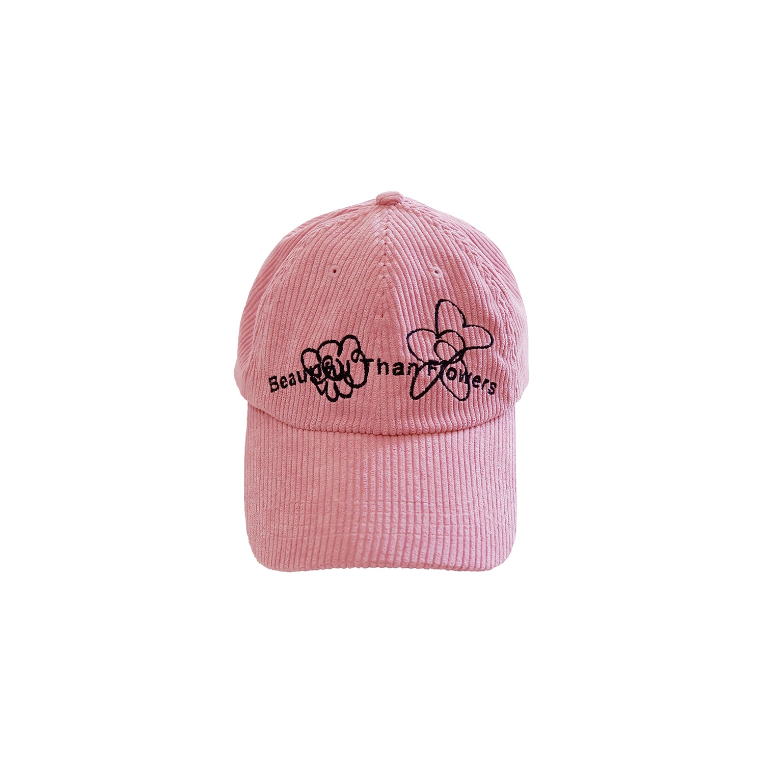 Beautiful Than Flowers Corduroy Cap / Pink