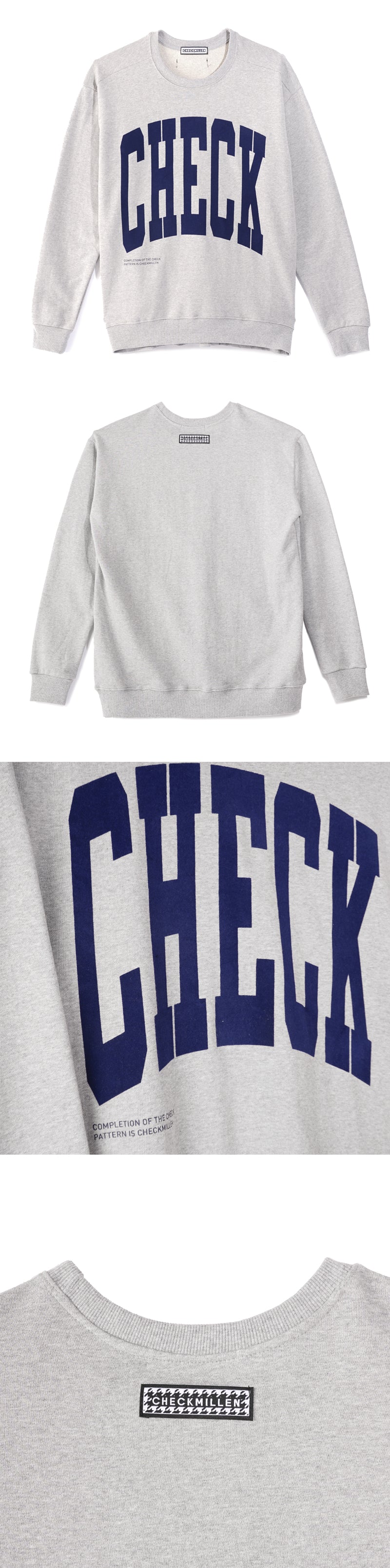 CHECK SWEATSHIRT (GRAY)