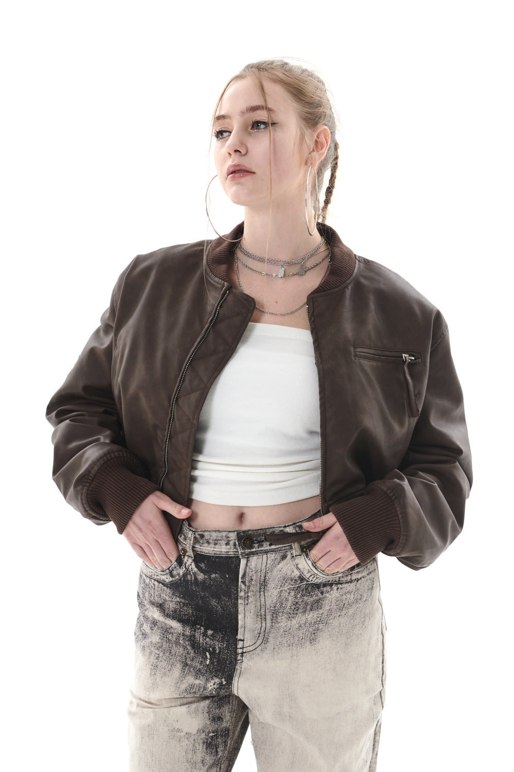 VINTAGE LEATHER JUMPER