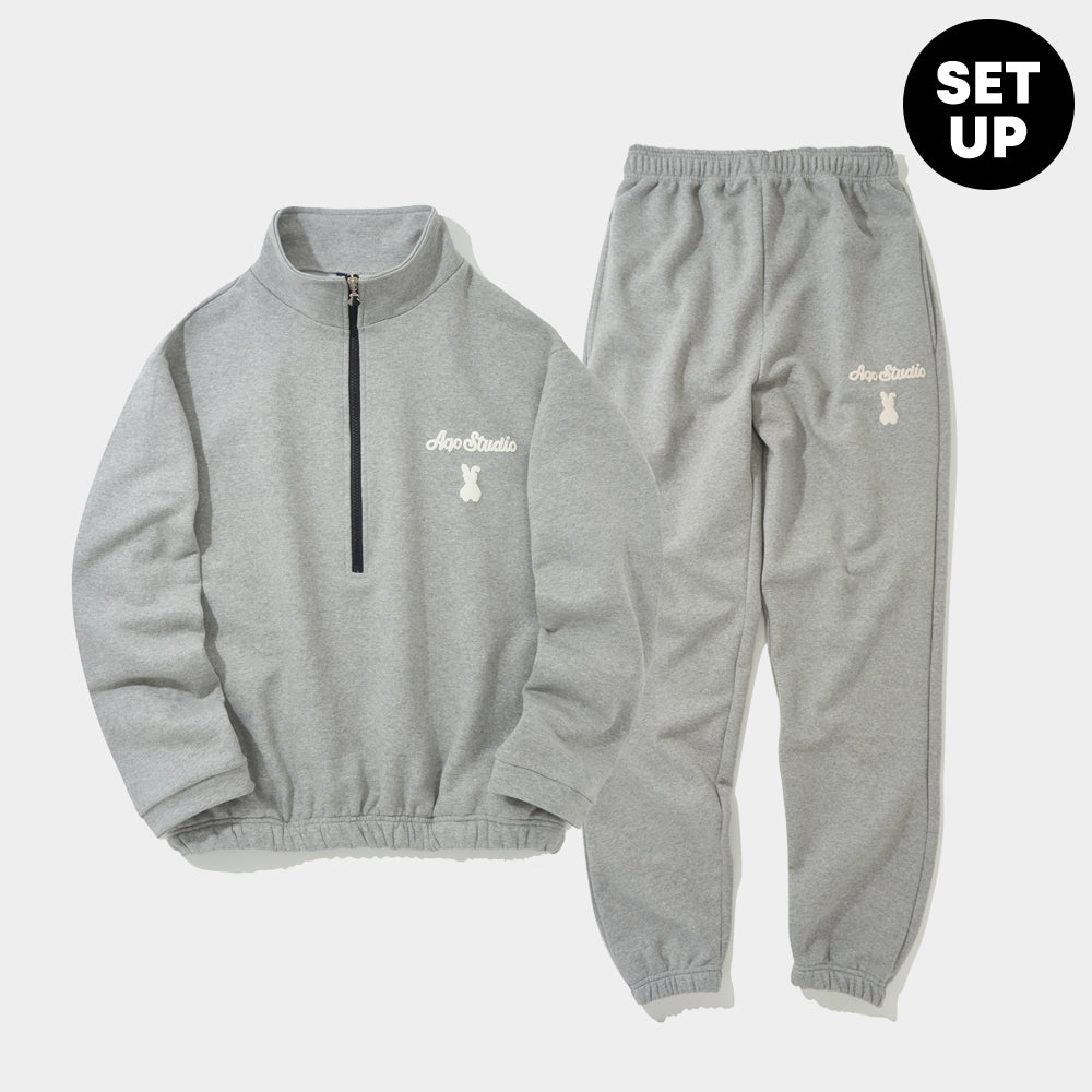 BUNNY BEAR HALF ZIP-UP SET-UP