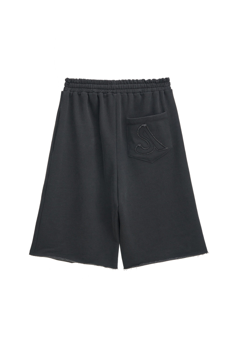 LOGO PATCH SWEAT-SHORTS (CHARCOAL)