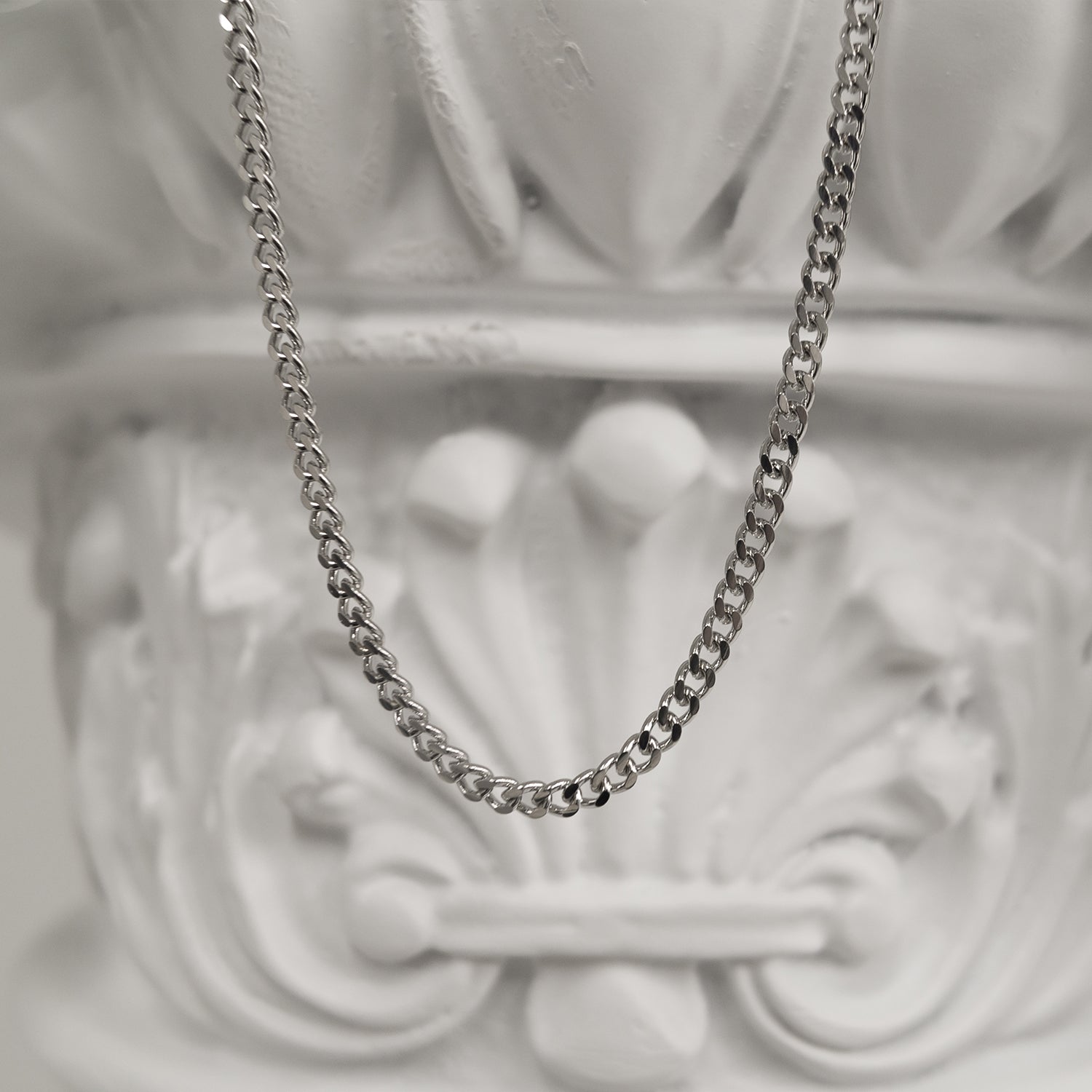 [BLESSEDBULLET]classic chain necklace_silver