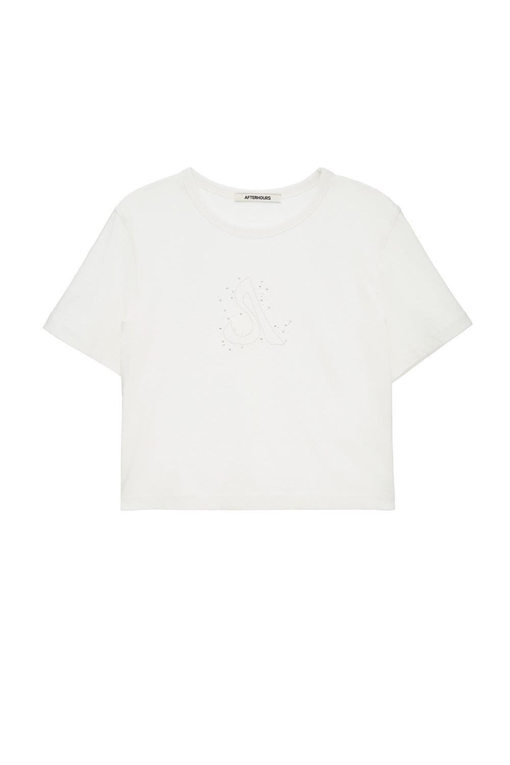 HOTFIX HALF SLEEVE TOP (WHITE)