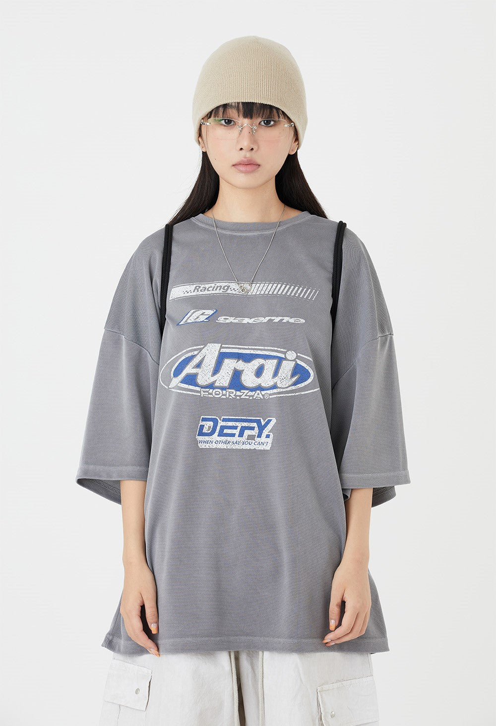 Forza logo over mesh t-shirt