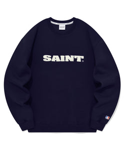 SP LOOP STITCH LOGO CREWNECK-NAVY