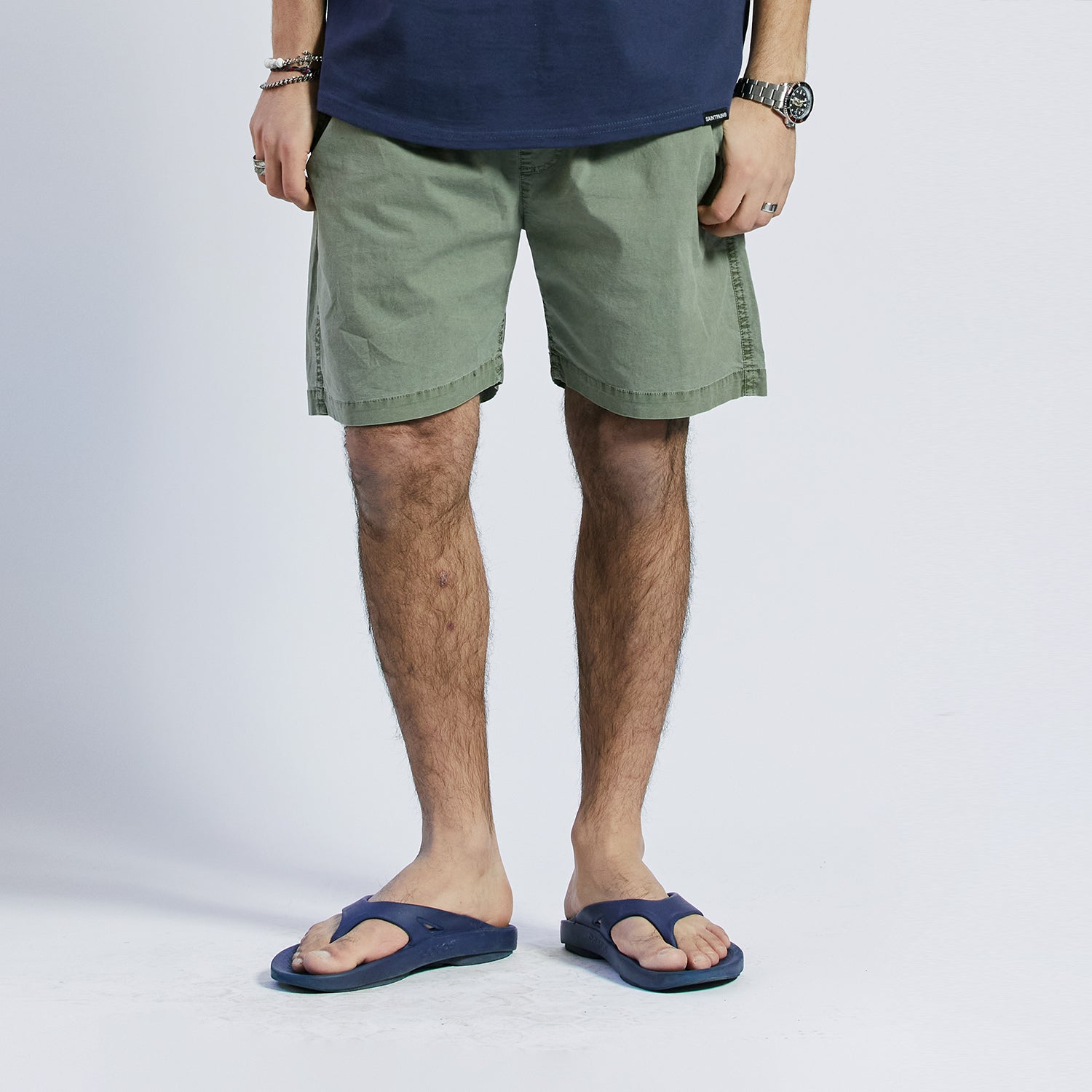 SP COTTON WASHING SHORTS-KHAKI