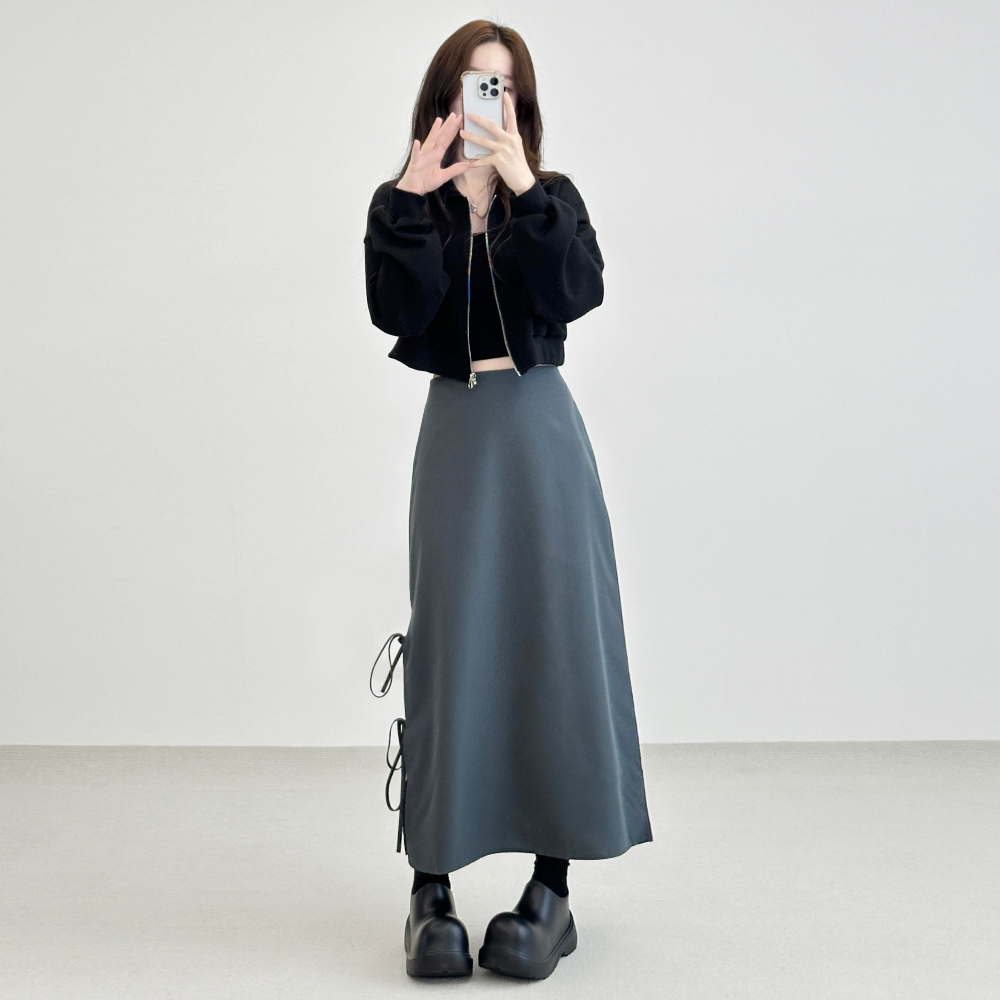 knotted long skirt