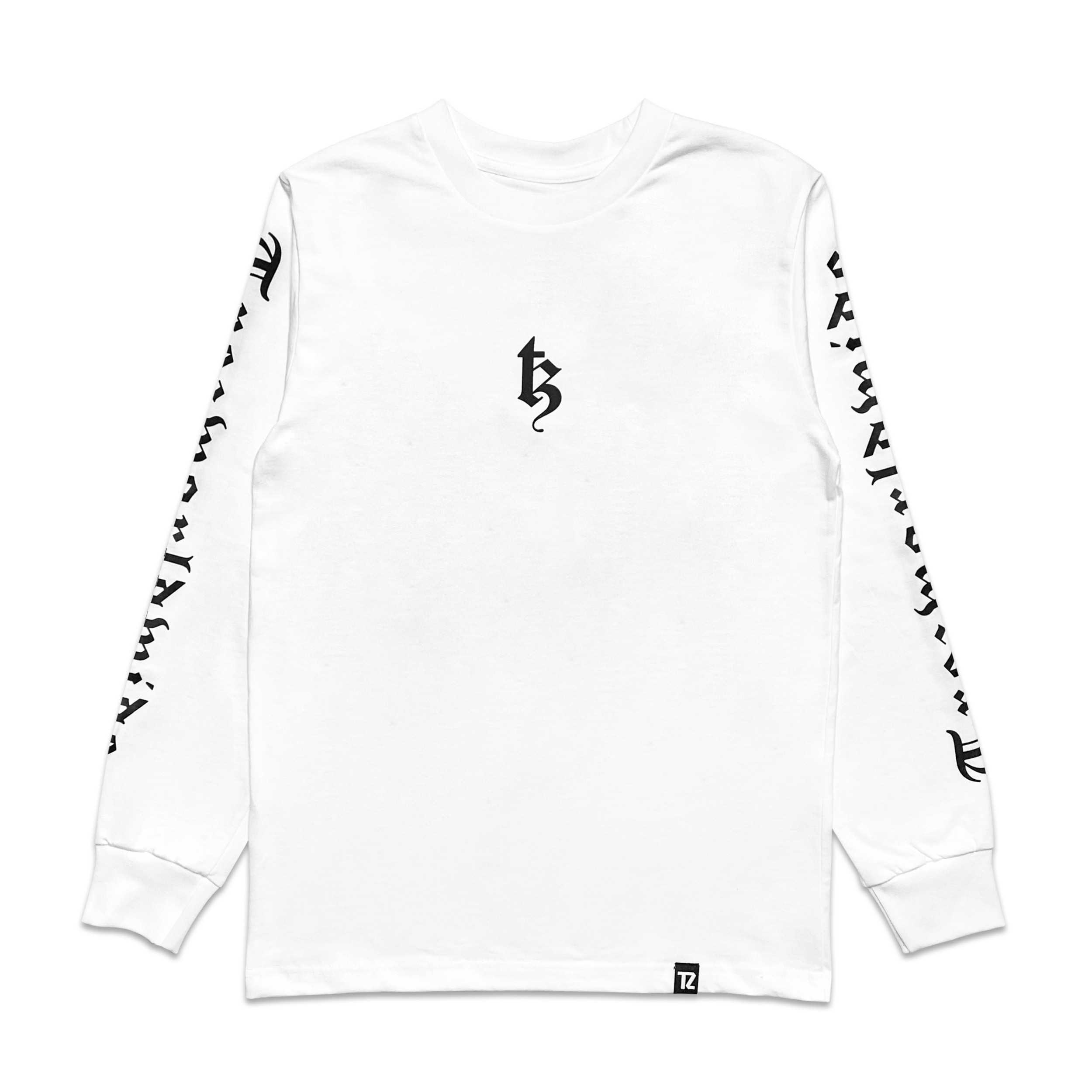 BE TREZ LS TEE - WHITE