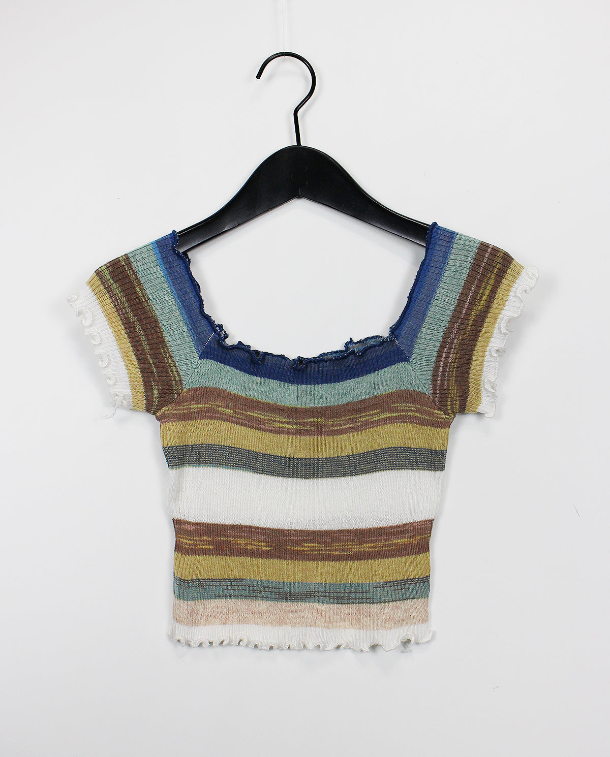 Crayon Off Shoulder Knit T-shirt (2color)