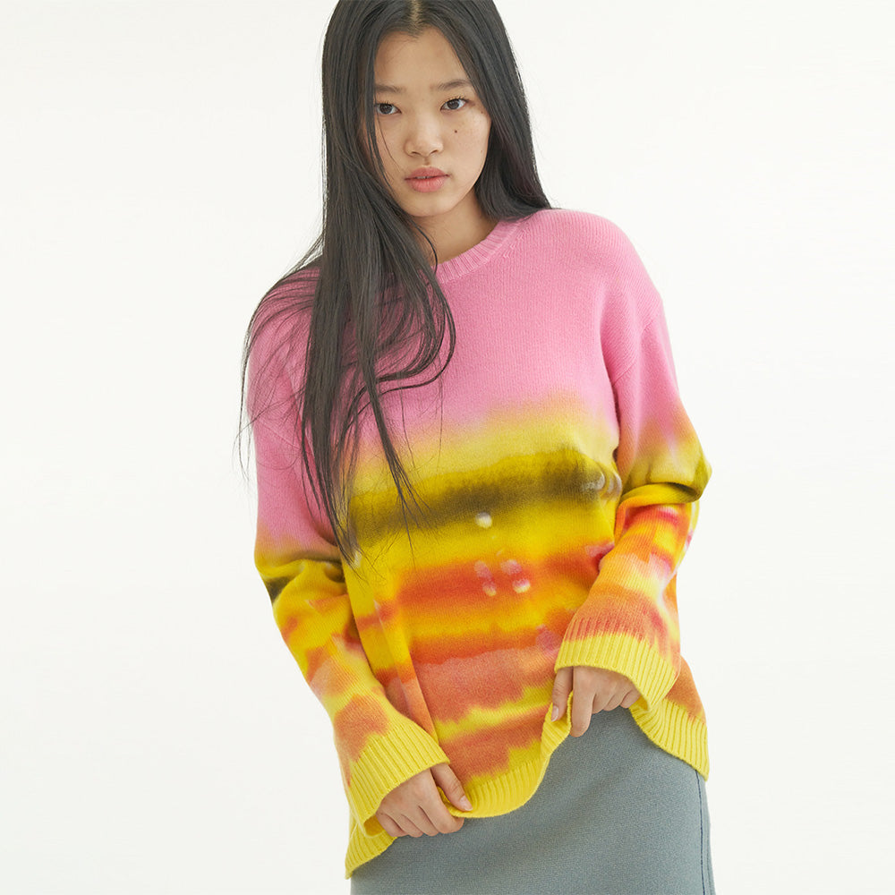 SPRAY SPLASH PULLOVER_CORAL PINK