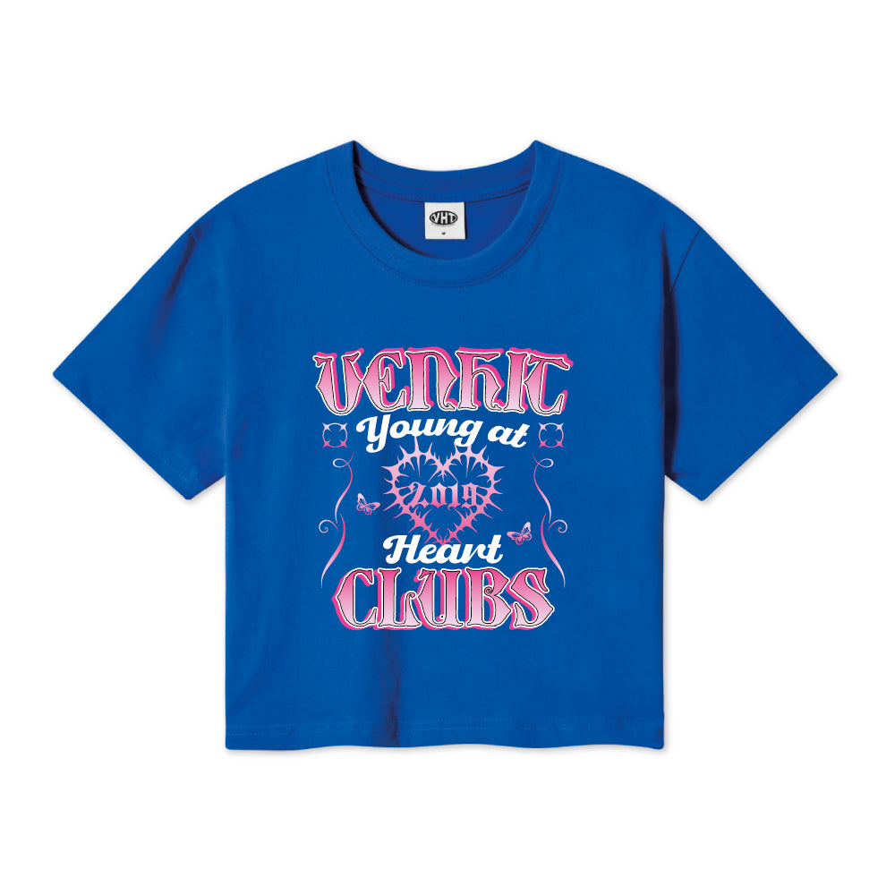 HEART CLUBS CROP T-SHIRT