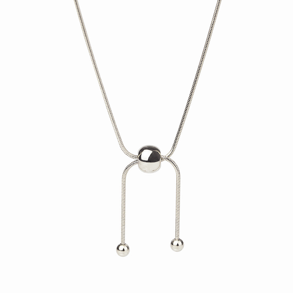 Cross point ball Necklace [2Color]