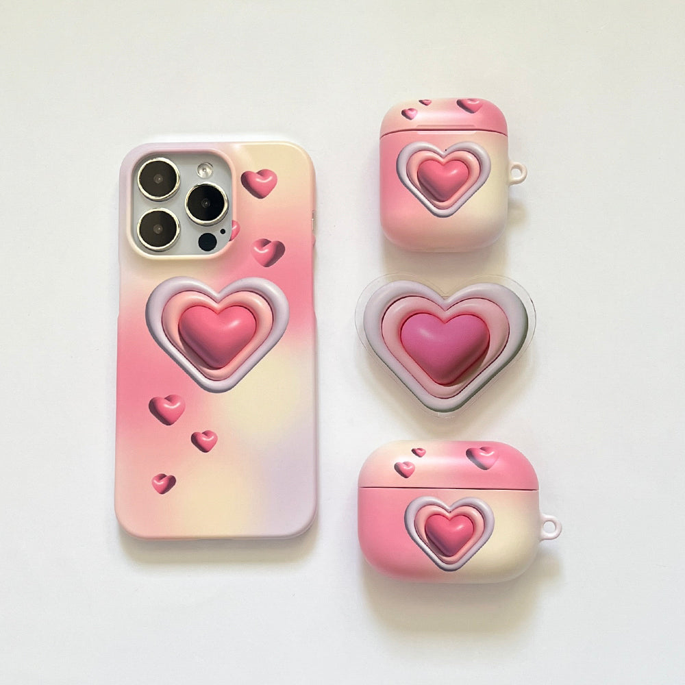 Heart Pink (Airpods Matt Case)