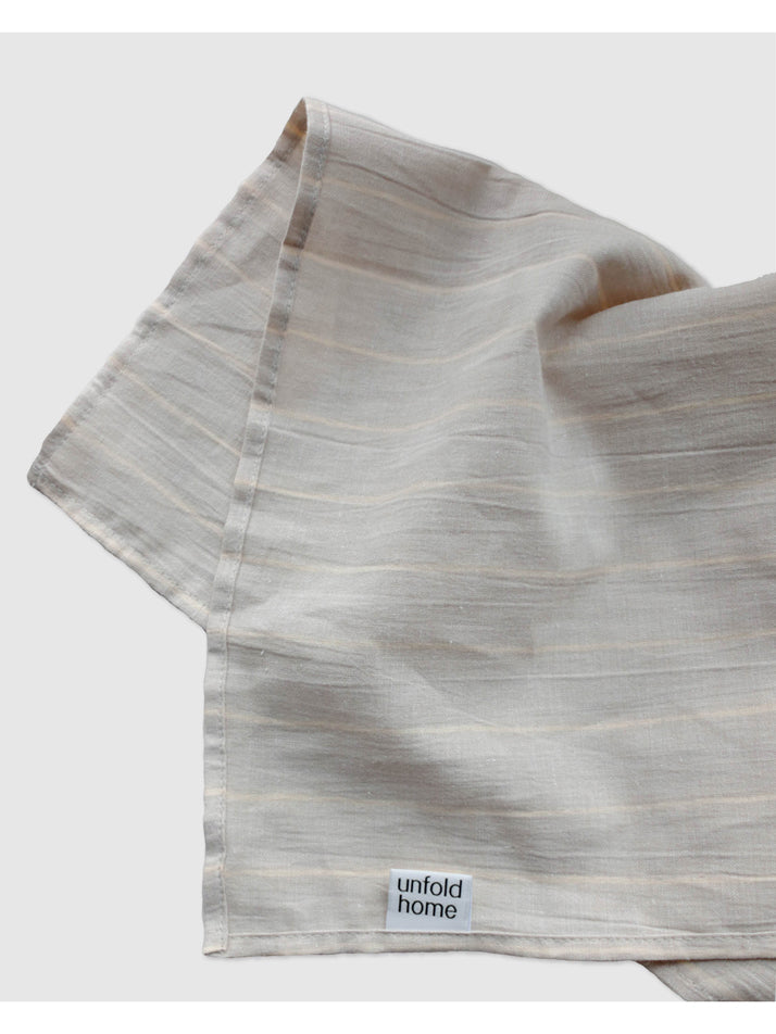 [unfold home] Stripe Kitchen Cloth (Beige)