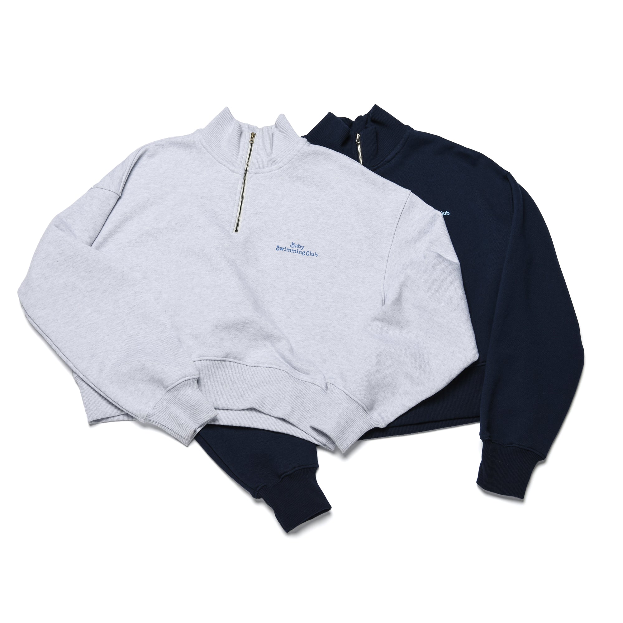 [Call me baby] Baby Swimming Club Half-Zip Pullover (Navy)