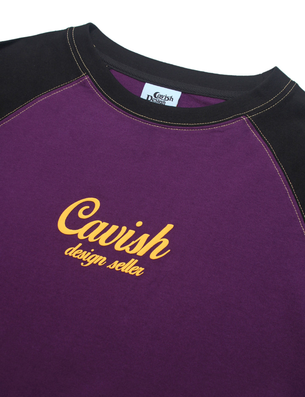 RAGLAN STAR LOGO LS TEE PURPLE(CV2CFUT551A)