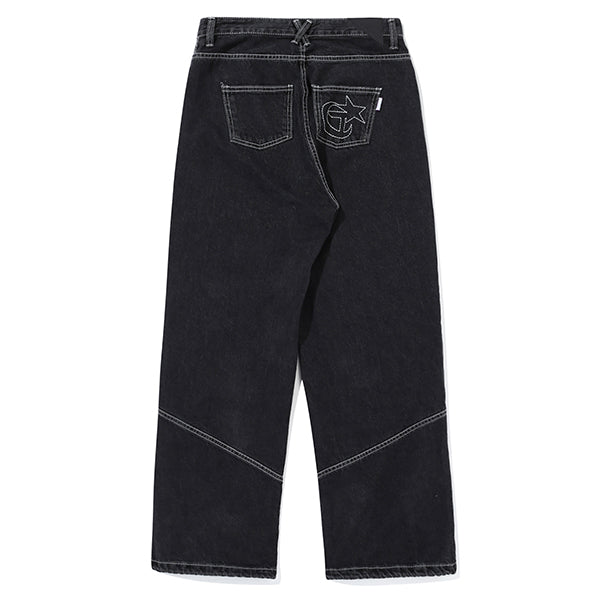 INCISION DENIM JOGGER PANTS