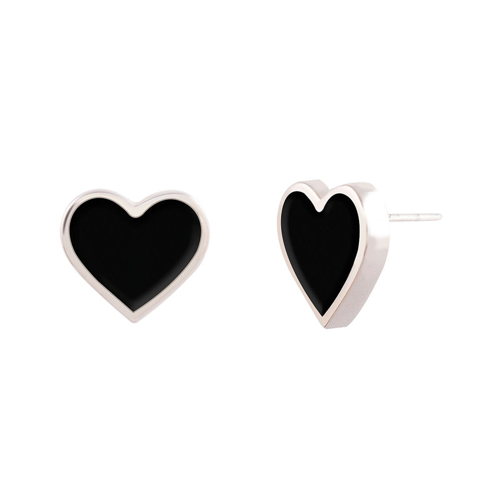 Mini black earring