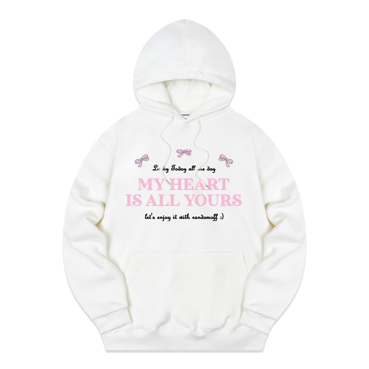 MY HEART RIBBON HOODIE