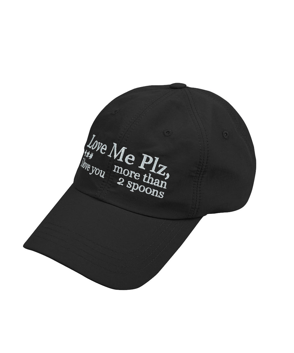 Lovemeplz Nylon Ball Cap in black