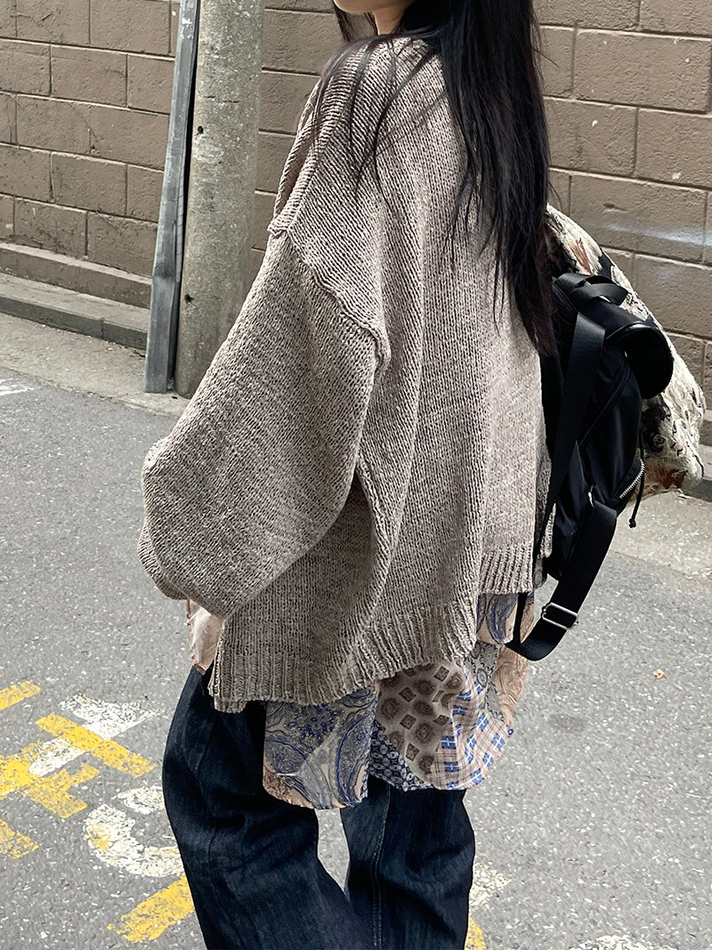 Summer Loose Shawl Knit Cardigan