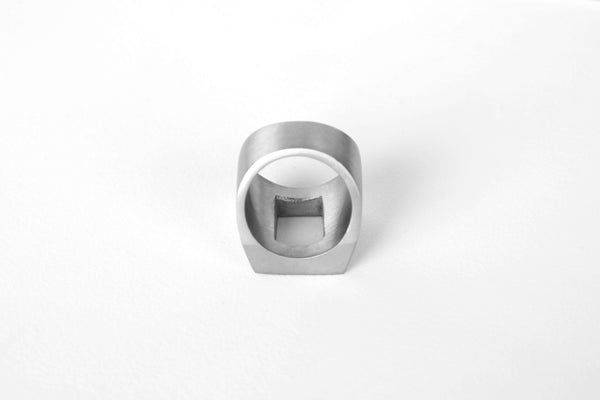 SQUARE OURLINE RING (SURGICAL STEEL)