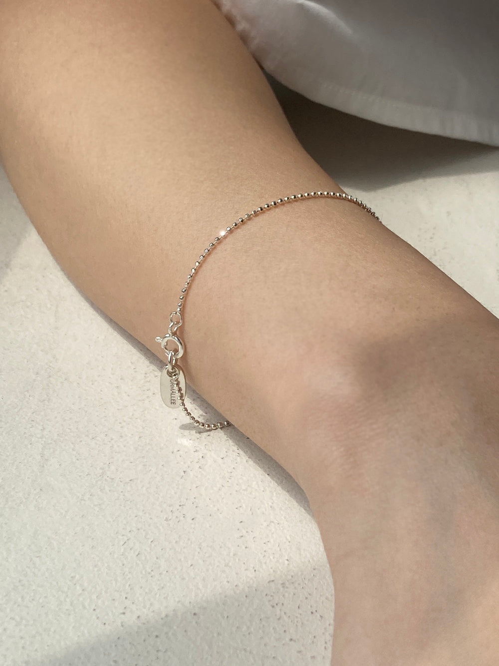 [92.5silver] glitter ball bracelet