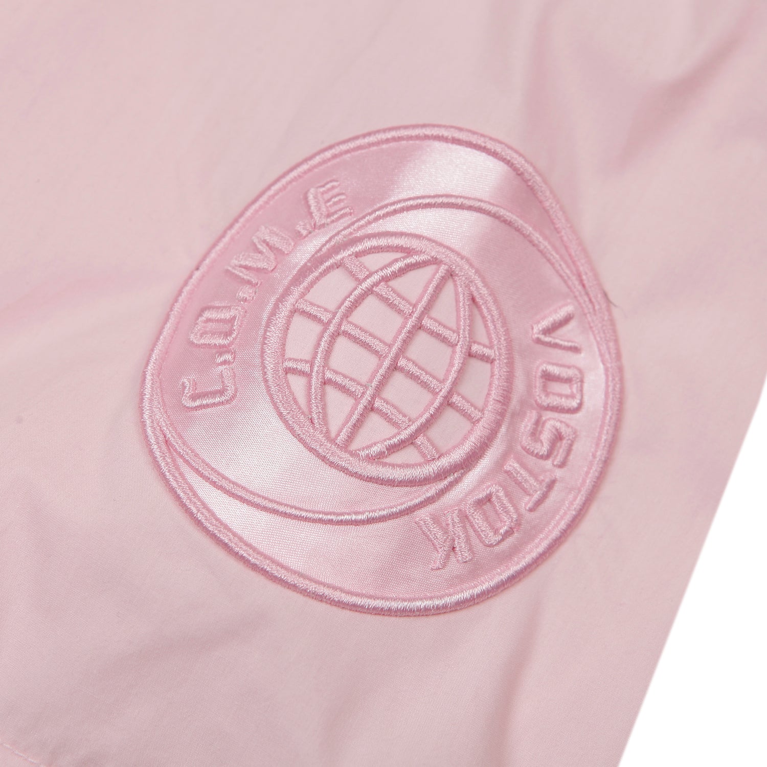 [UNISEX] Mission Patch Bowling Shirt (PINK)