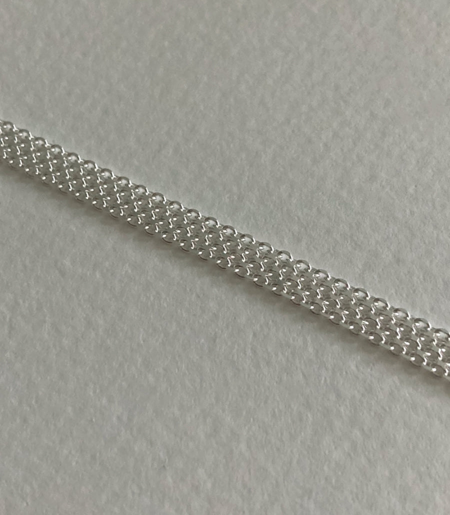 [92.5silver] pleats bracelet