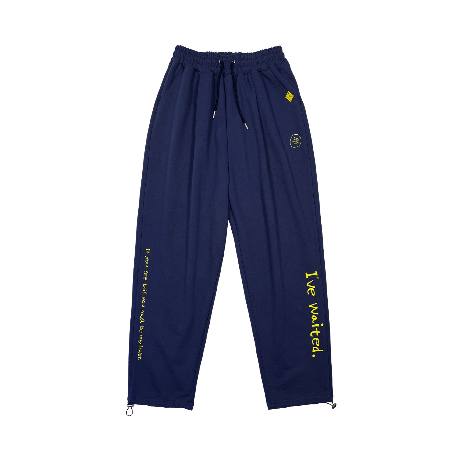 HOLYNUMBER7 X CHOI BYUNGCHAN CHICK GRAPHICS TRAINING PANTS_NAVY