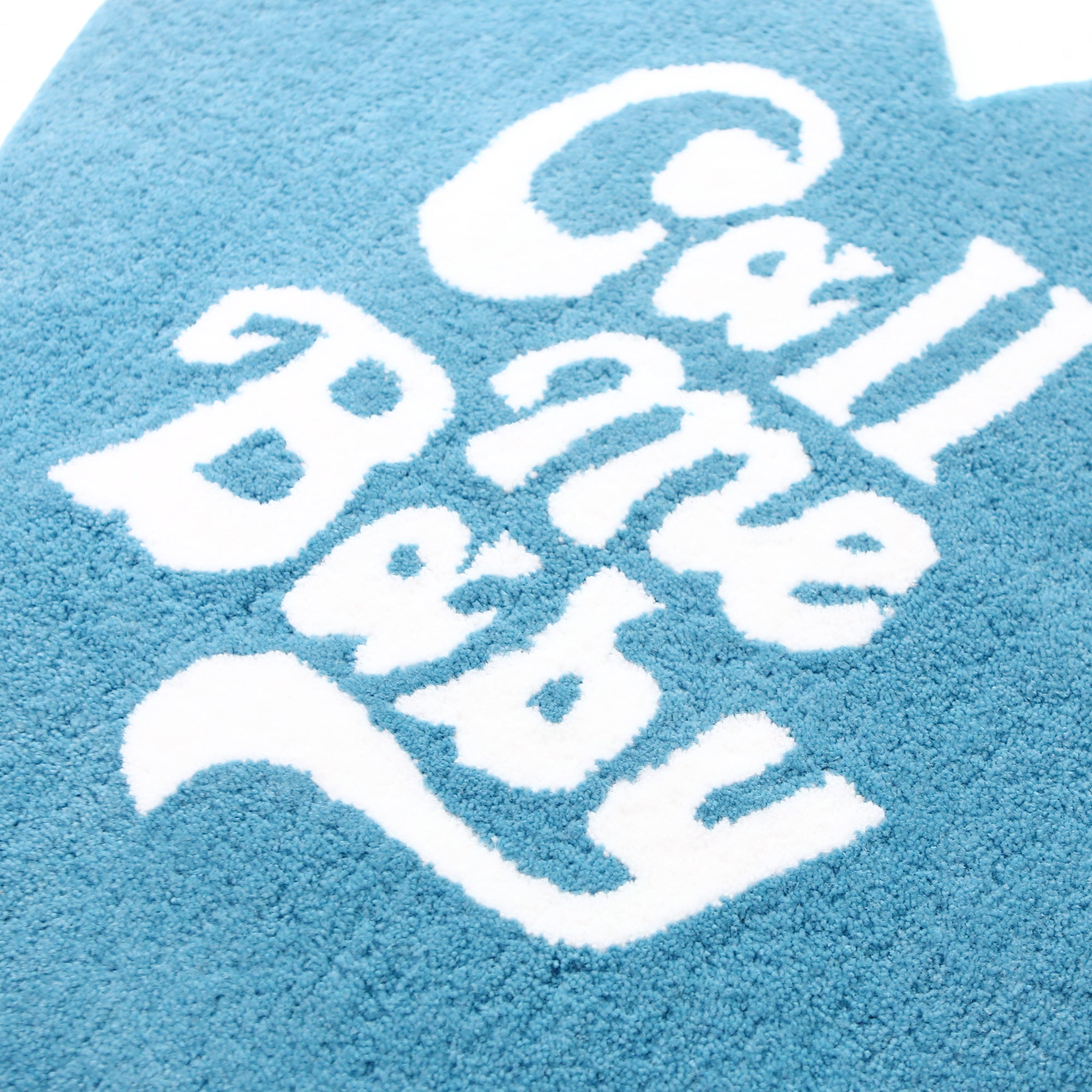 [Call me baby] Heart Logo Rug Mat _ Sky blue