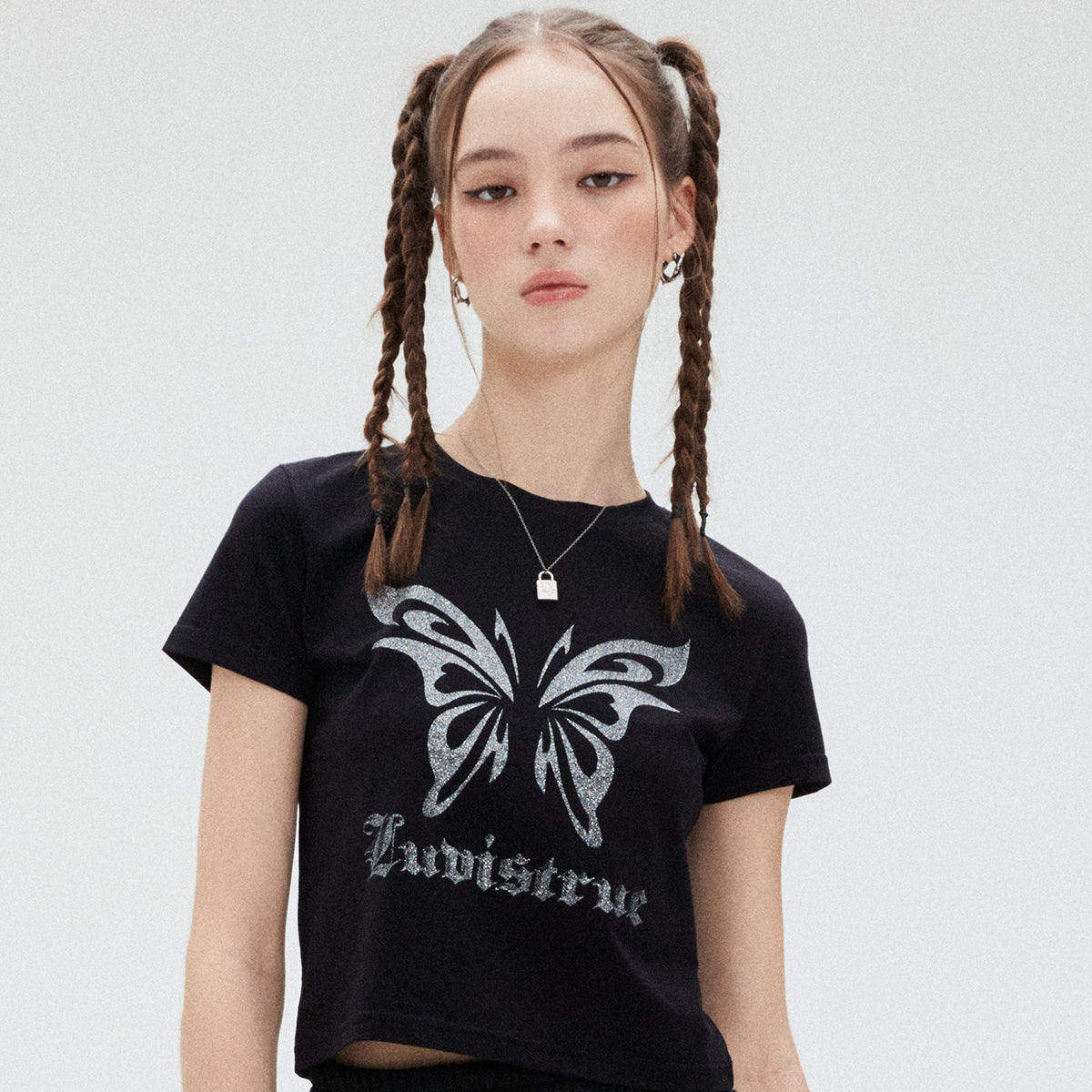 SU TRIBAL BUTTERFLY TEE (BLACK)