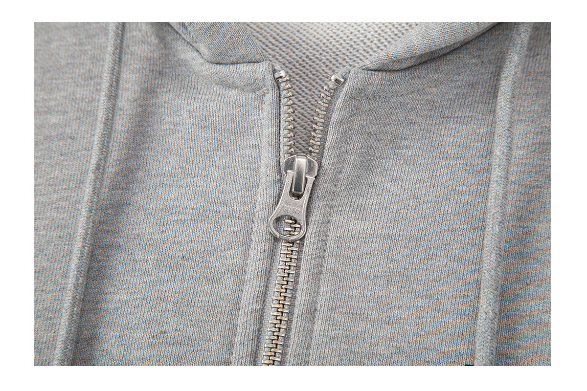 Smile Rockstar Hoodie Zip-Up (Grey/Black)