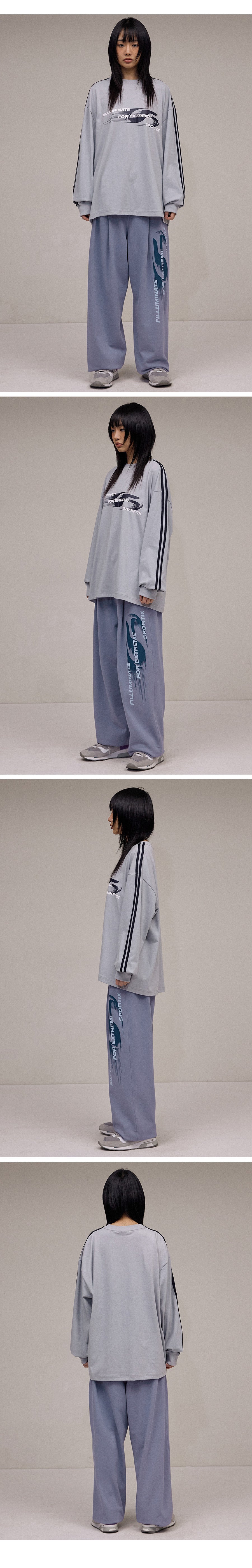 Modify Symbol Logo Sweat Pants-Blue