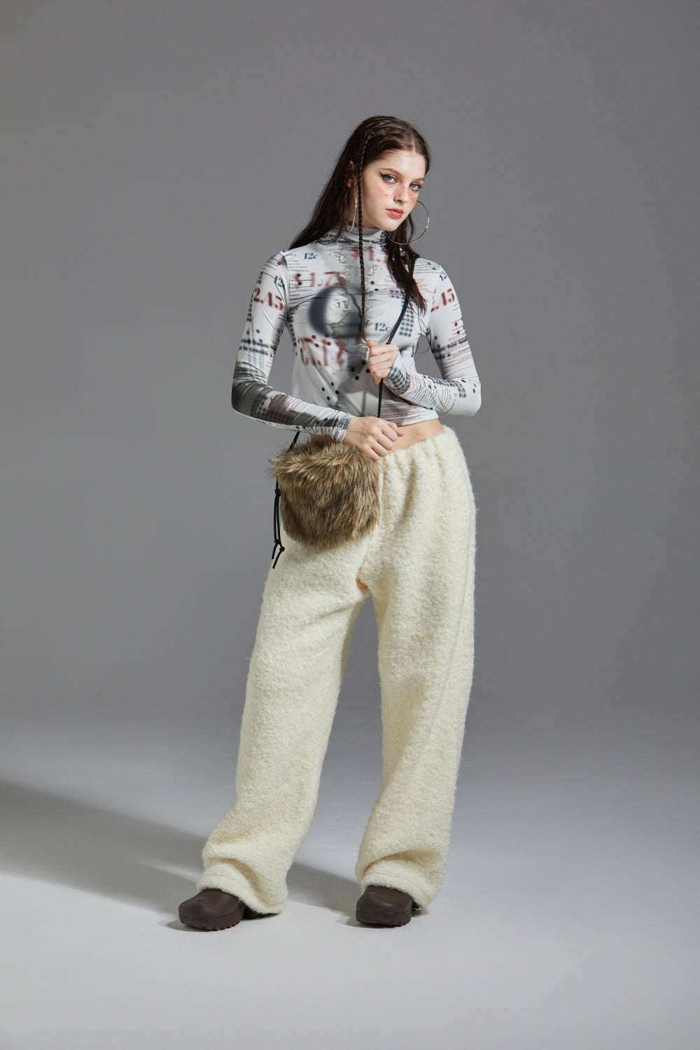 TERRY WOOL PANTS