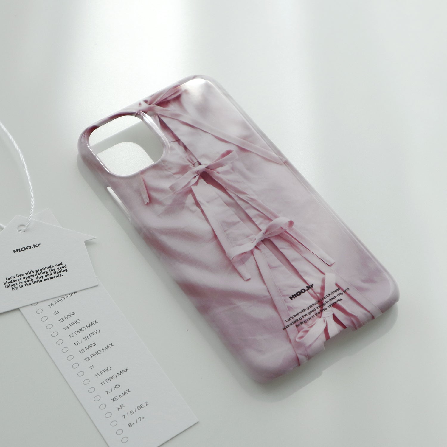 tie a pink ribbon case.