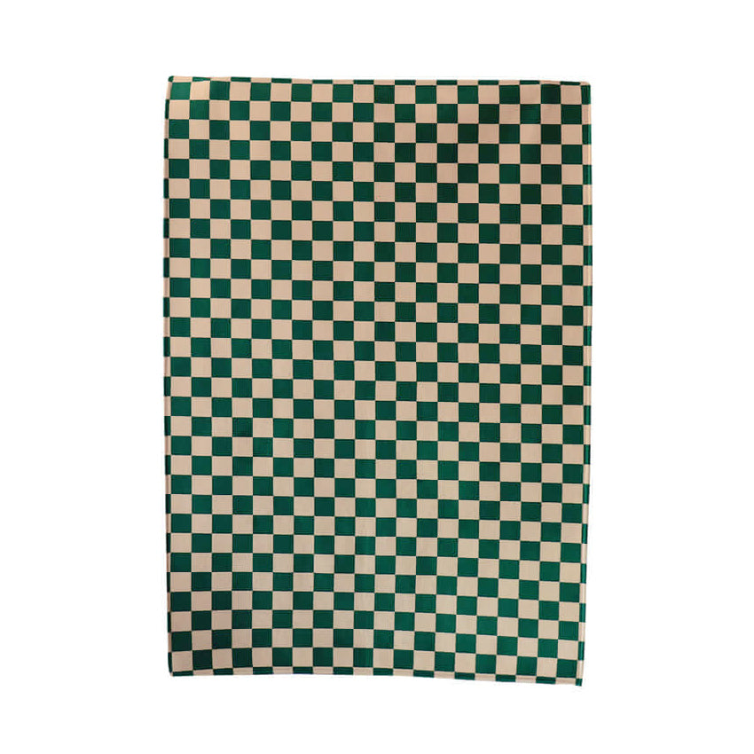 Check rug (Green)(M size)