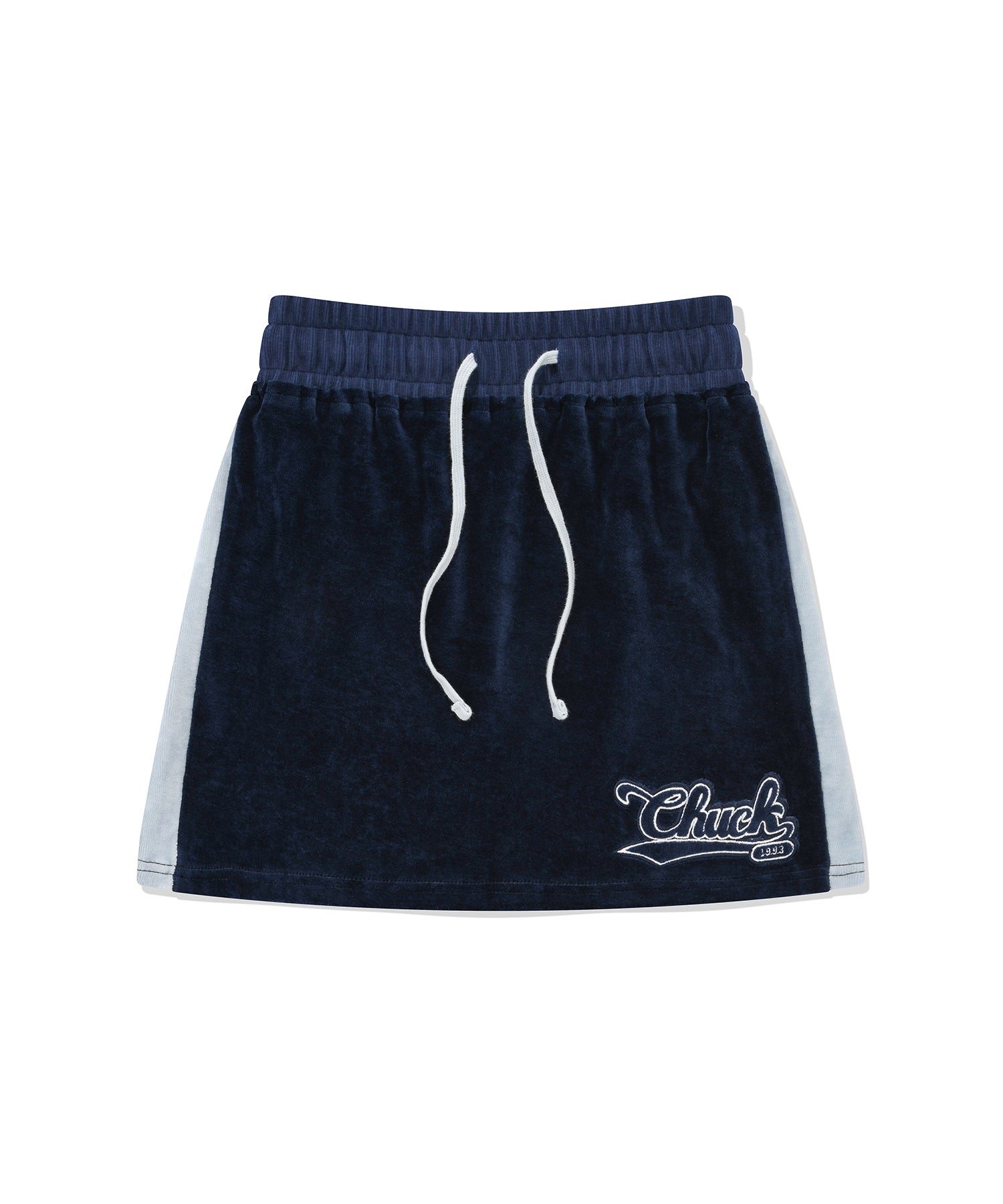 ベロアポケットミニスカート / CHUCK VELOUR POCKET MINI SKIRT (NAVY)