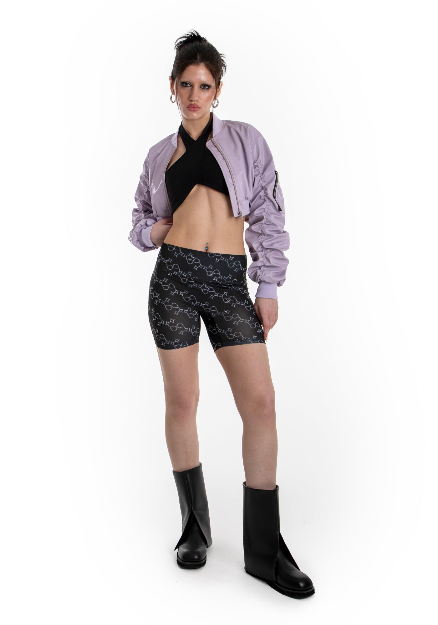 CROP BOMBER JACKET