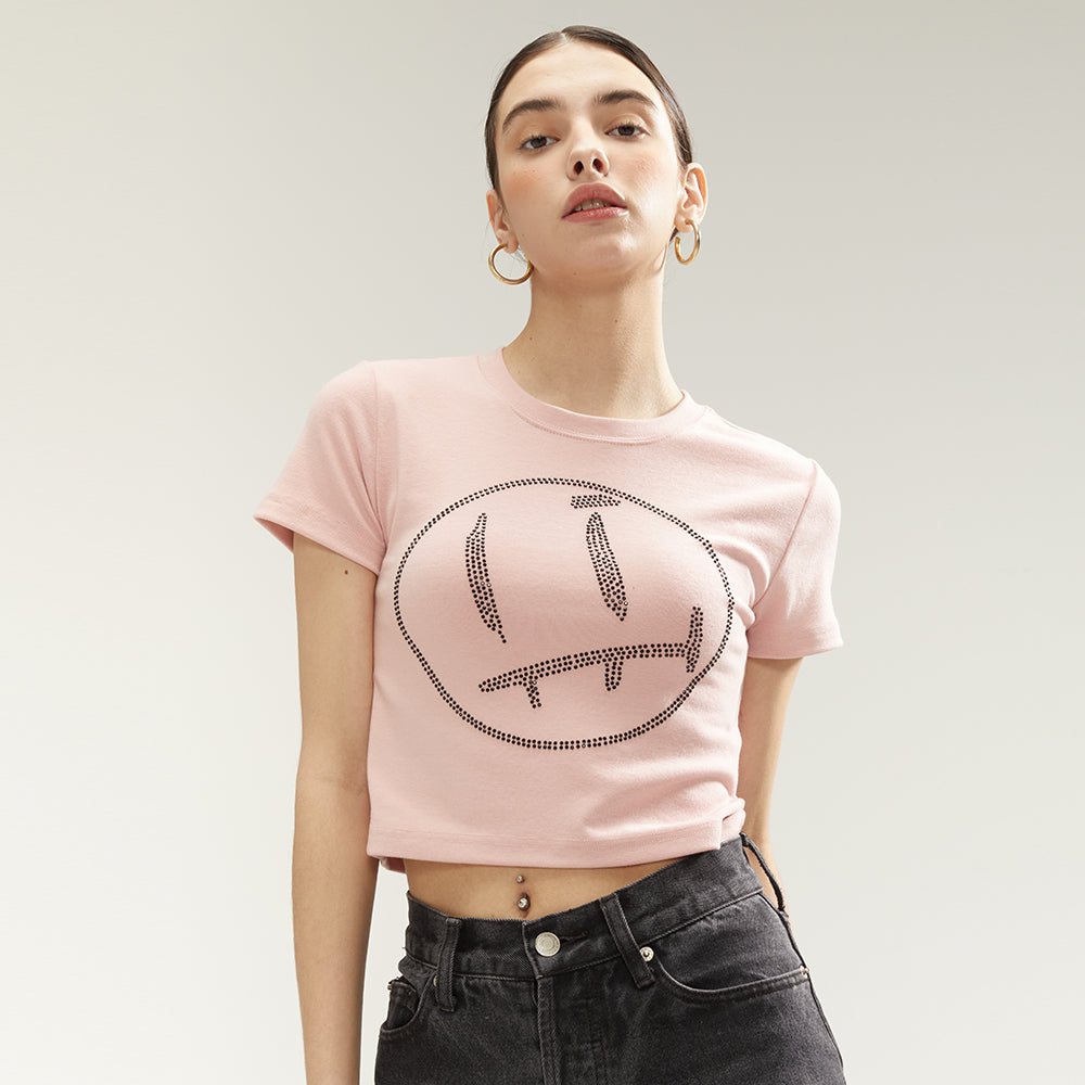 フェイスクロップTシャツ / FACE CROP T-SHIRTS_PINK