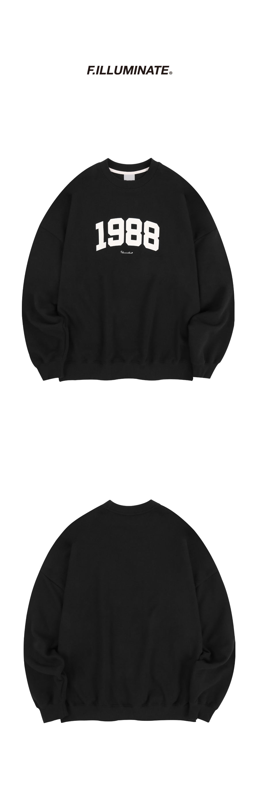 Overfit 1988 Sweat Shirt-Black