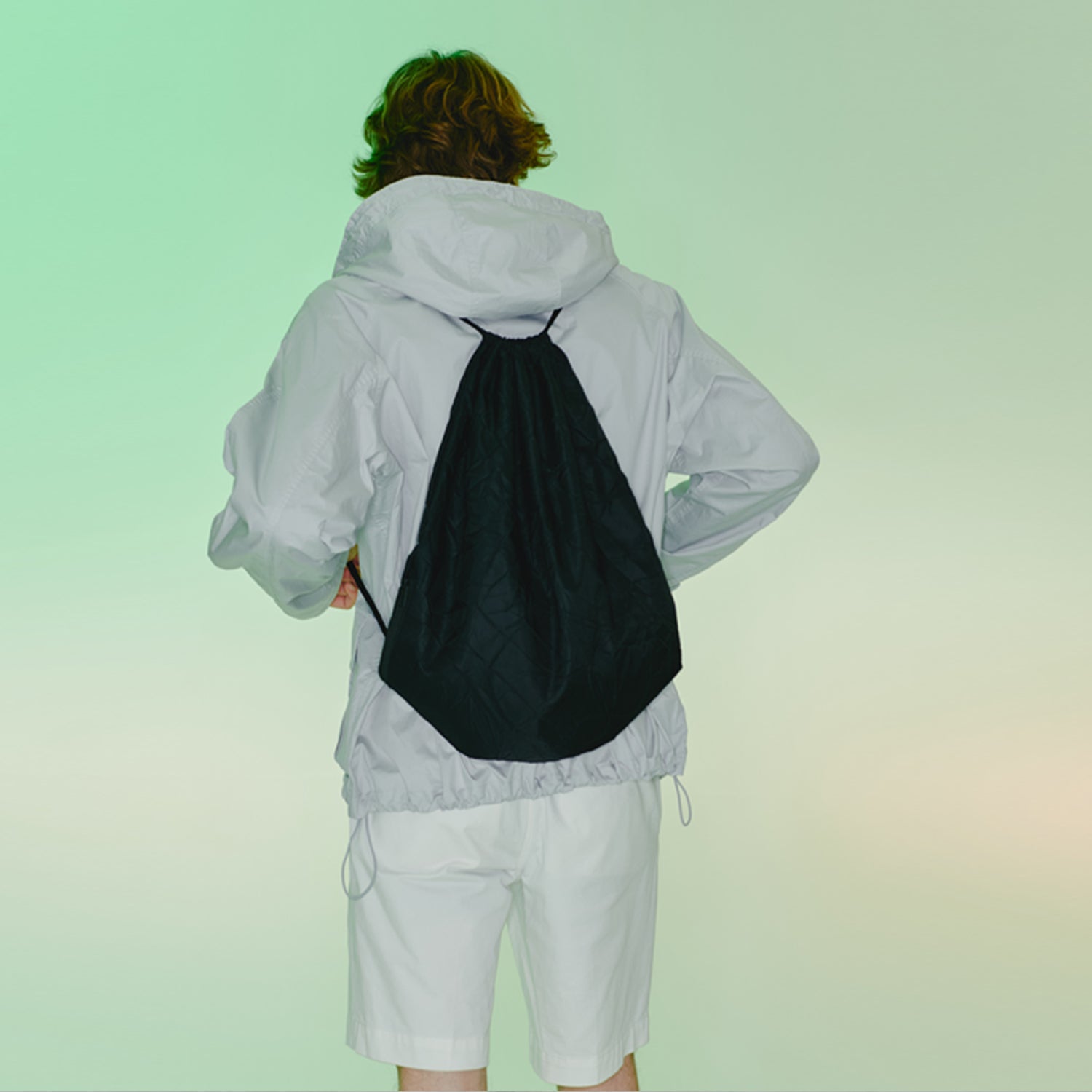 Waterloo Drawstring Bag (Crease Black)