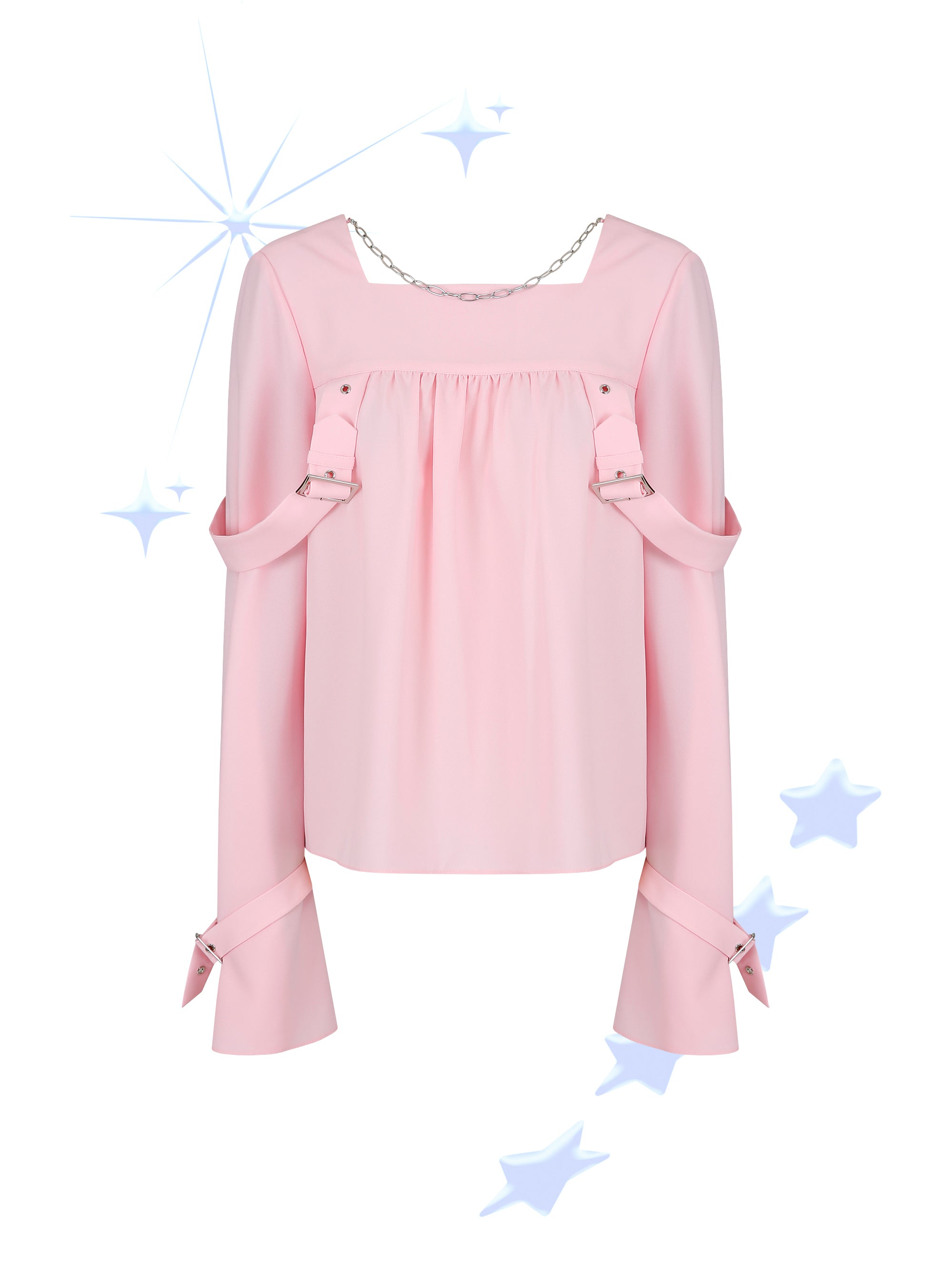 ストラップブラウス / Strap Blouse (Pink)