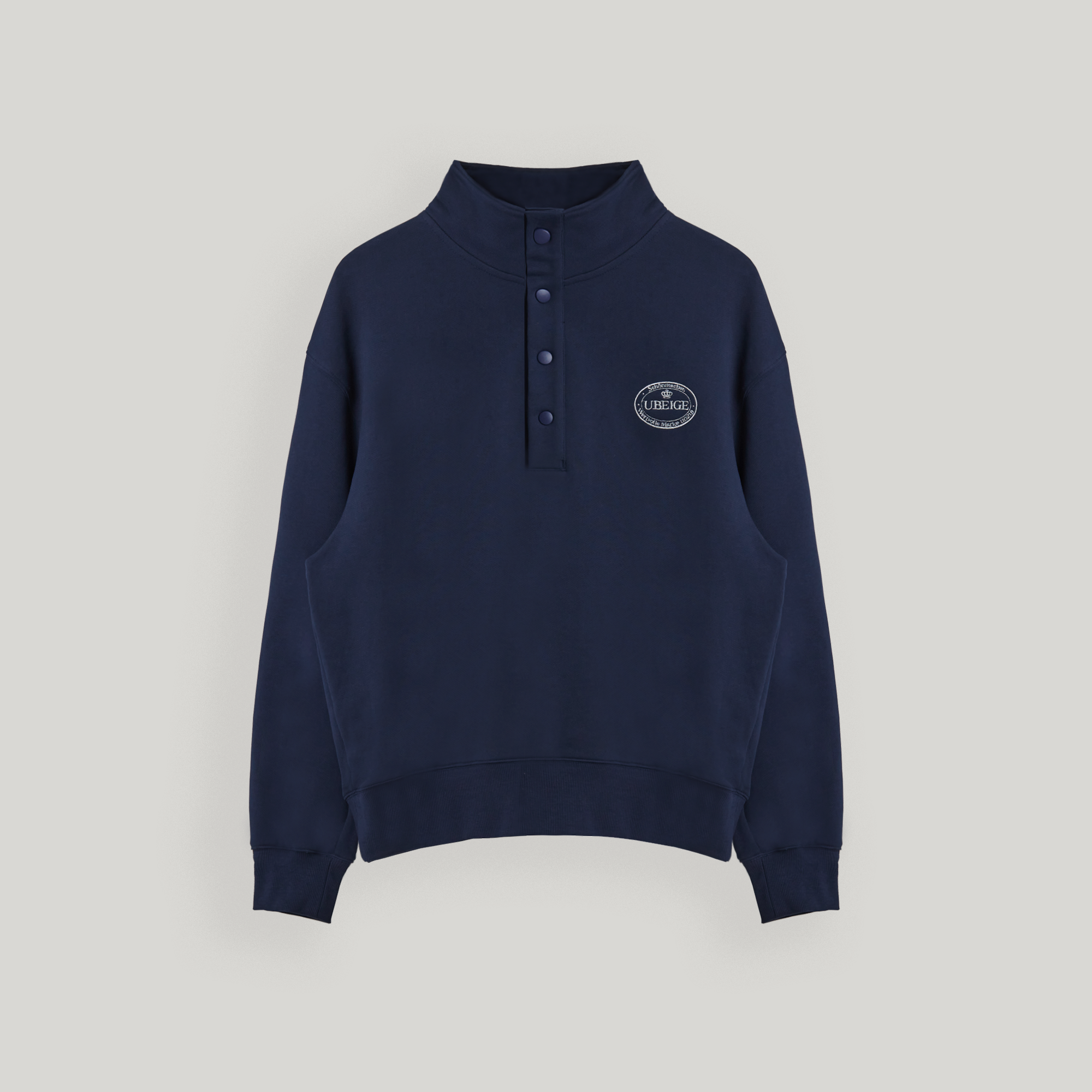 Navy Snap Sweatshirts