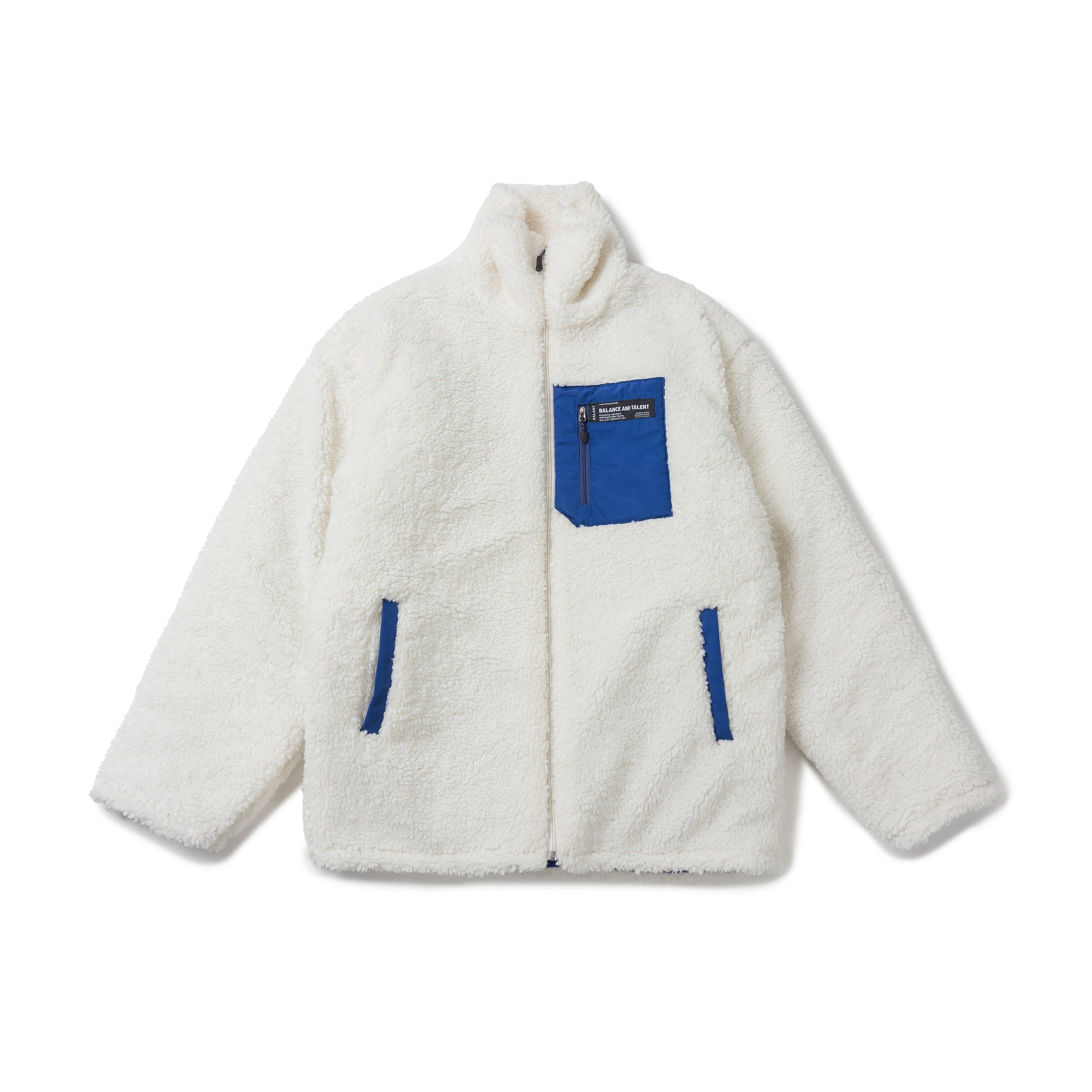 Classic Fleece Zipup Jacket - White