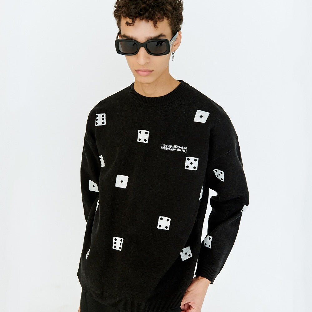 DICE KNIT - BLACK