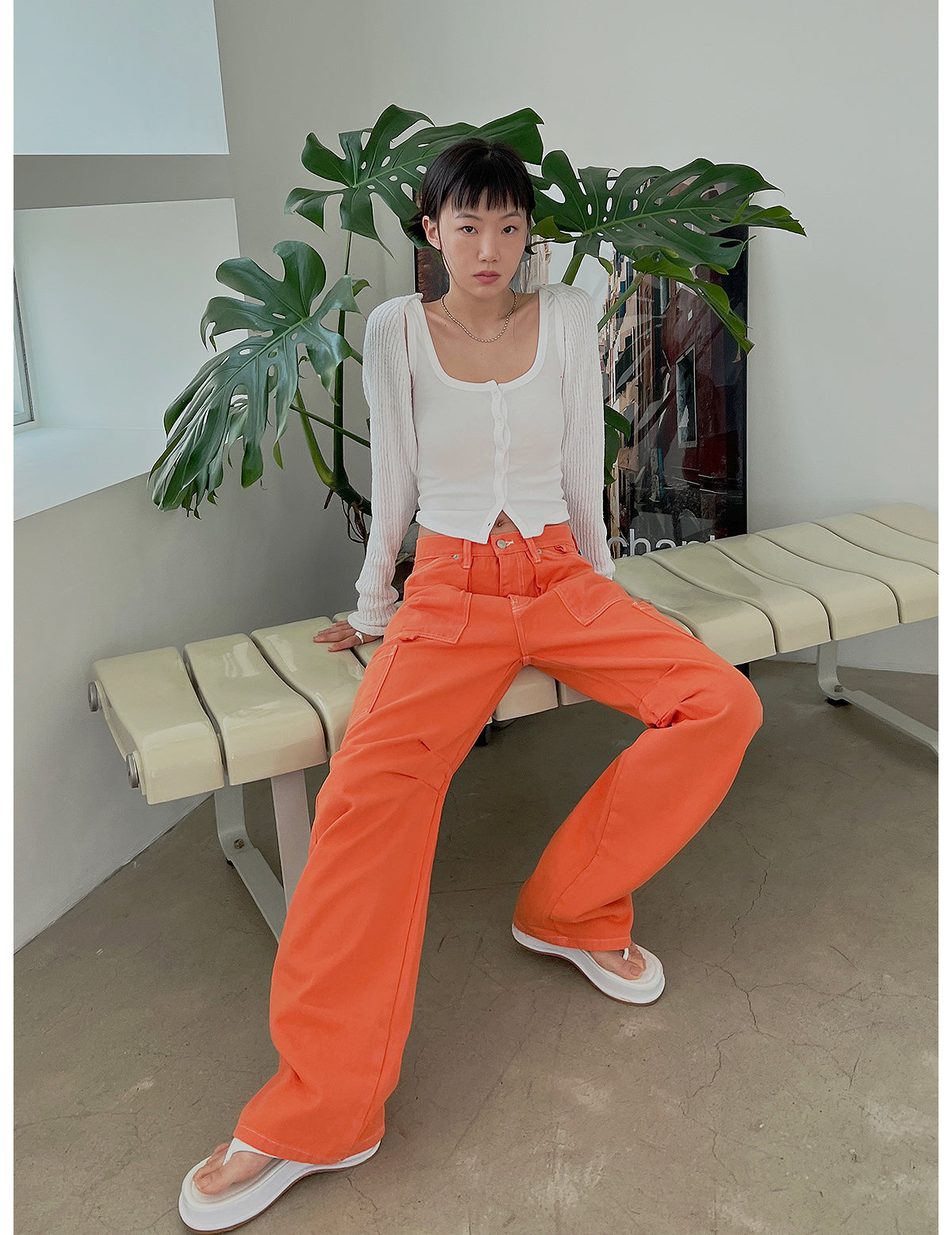 Carved Pigment Cargo Pants (3color)